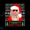 Merry Santa Swiftmas PNG Taylor Swift File Sublimation