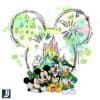 Mickey Friends at Disney Castle St Patricks Day PNG