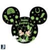 Mickey Minnie St Patricks Day Clover SVG Lucky Green