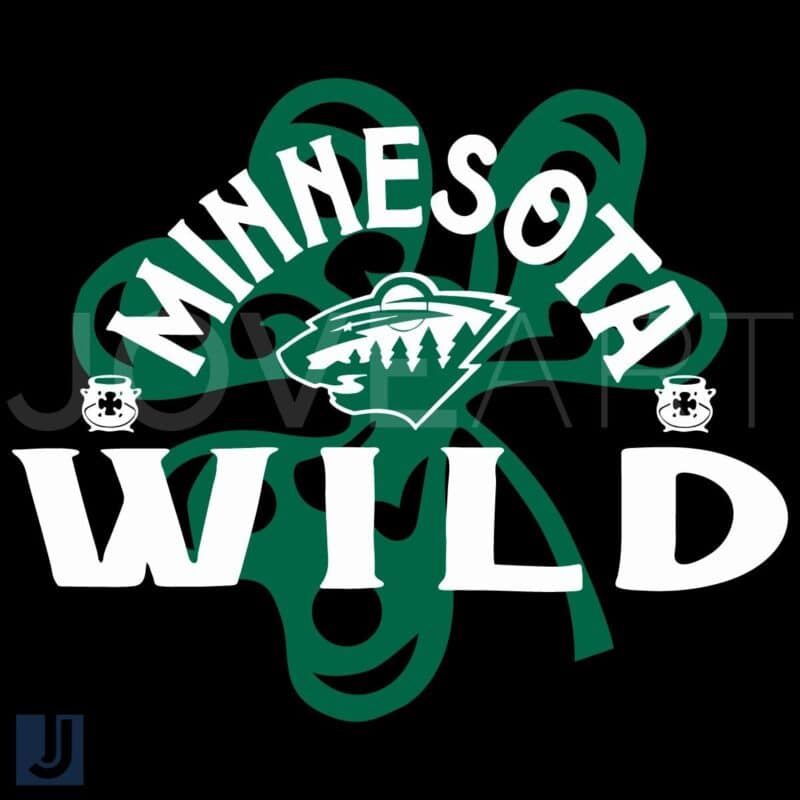 Minnesota Wild St Patricks Day Shamrock SVG Richmond Design