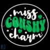 Miss Conshy Charm St Patricks Day SVG Design