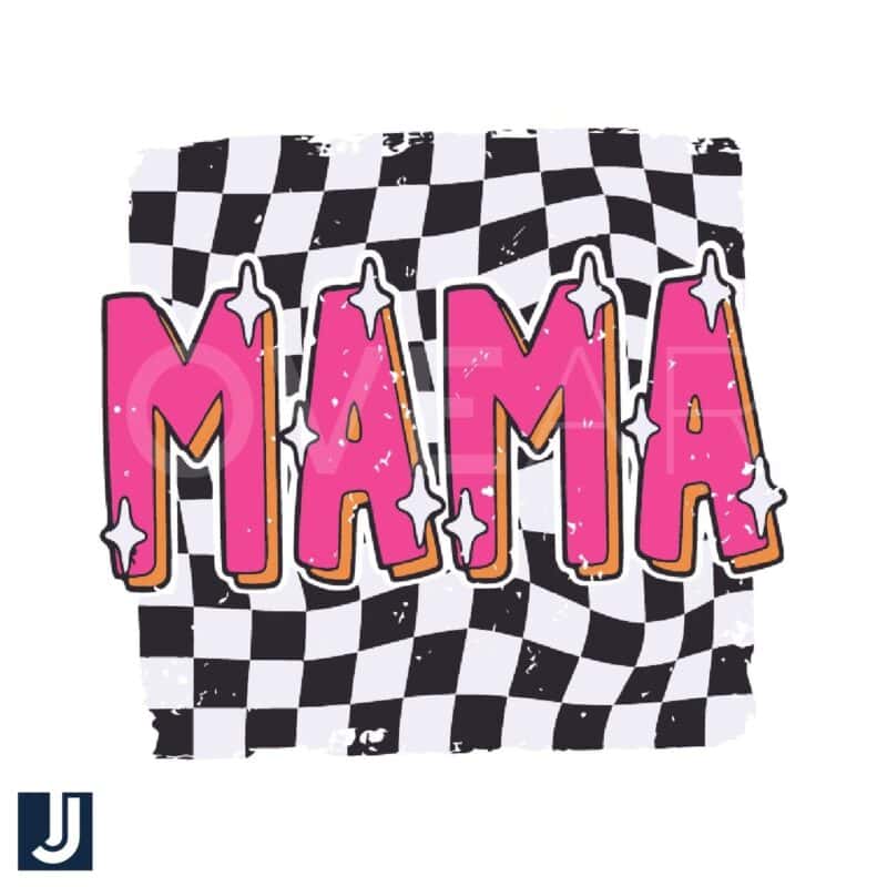 Mom Life Checkered SVG File Digital Download