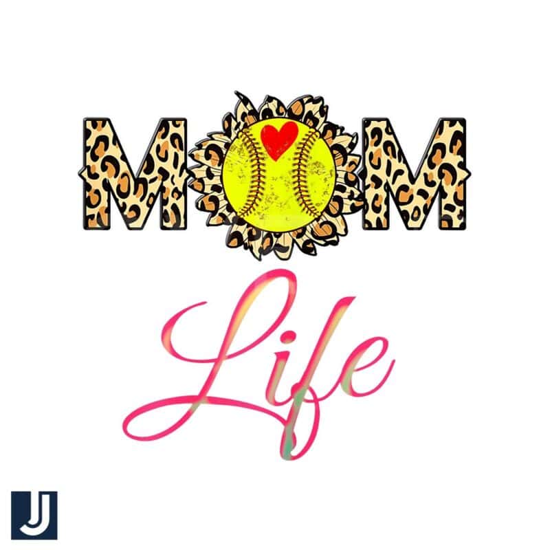 Mom Life PNG Leopard Sunflower Plaid Heart Sports Design