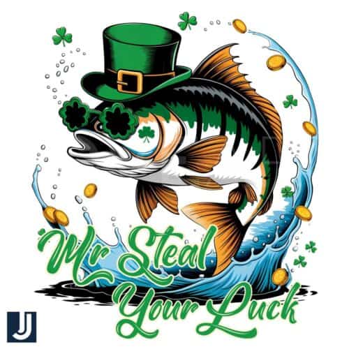 Mr Steal Your Luck Fishing PNG for St Patricks Day