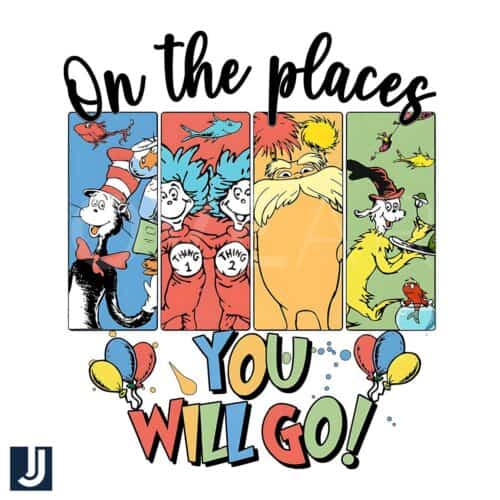 Oh the Places Youll Go PNG Design for Dr Seuss Day