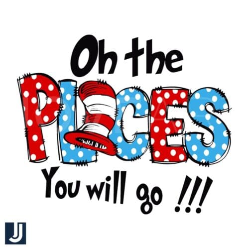 Oh the Places Youll Go Retro Dr Seuss SVG File