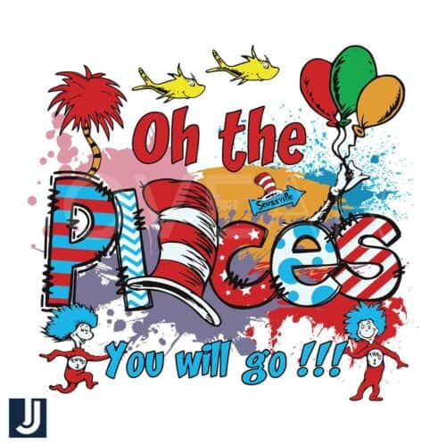 Oh the Places Youll Go Seussville SVG Download