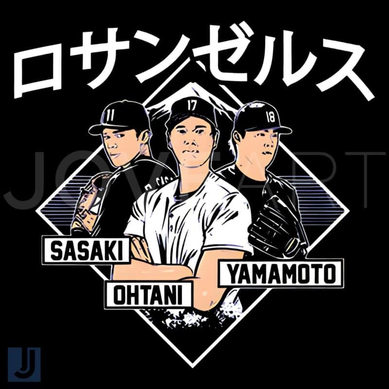 Ohtani Yamamoto Sasaki Los Angeles Dodgers PNG