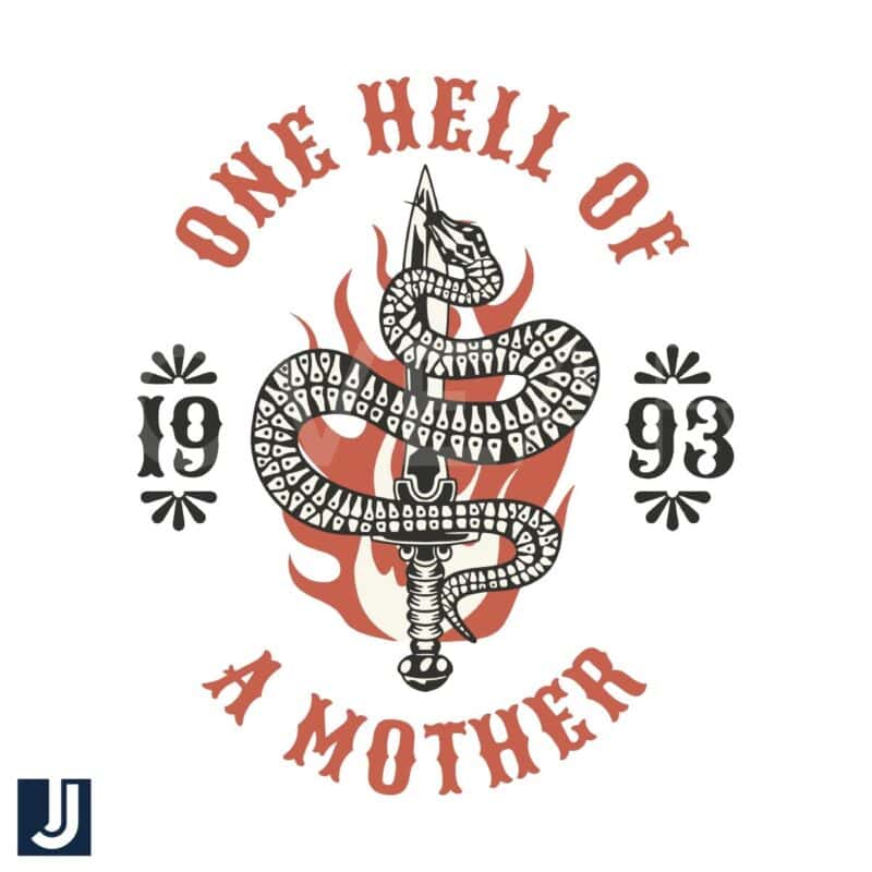 One Hell of a Mother 1993 Snake SVG Design