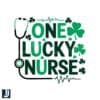 One Lucky Nurse SVG Stethoscope Shamrock St Patricks Day