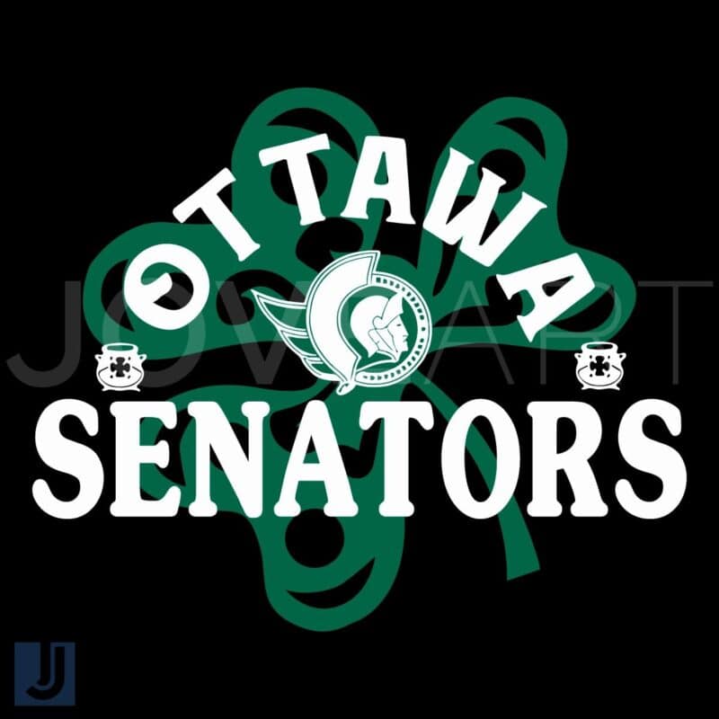 Ottawa Senators St Patricks Day Shamrock SVG Richmond Pride