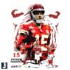 Patrick Mahomes 15 Chiefs Star Football Player PNG