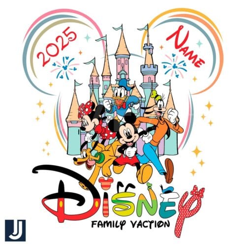 Personalized Disney Family Vacation 2025 PNG