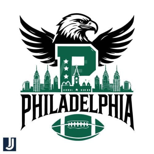 Philadelphia City Football Mascot Logo SVG Design