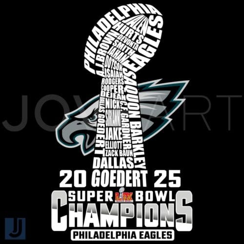 Philadelphia Eagles 2025 Super Bowl Champions Trophy PNG