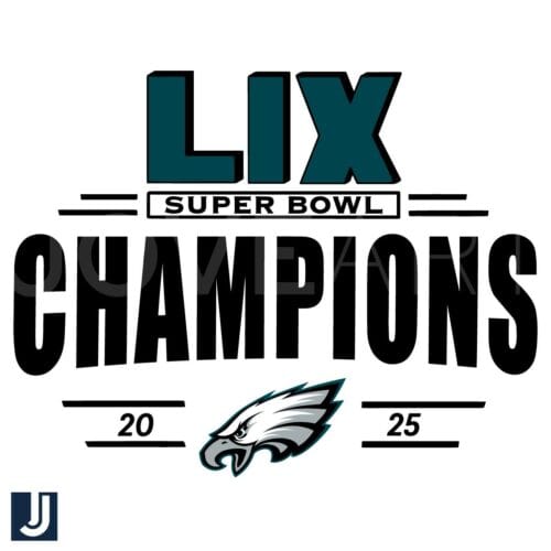 Philadelphia Eagles Super Bowl LIX 2025 Champions Logo SVG