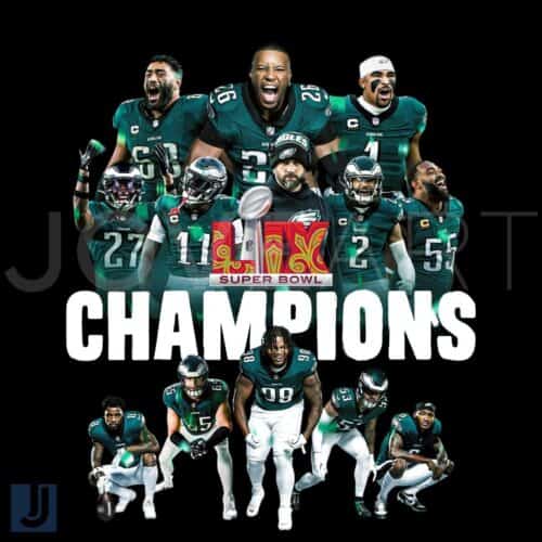 Philadelphia Eagles Super Bowl LIX 2025 Champions PNG