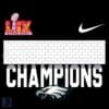 Philadelphia Eagles Super Bowl LIX Champions Logo SVG