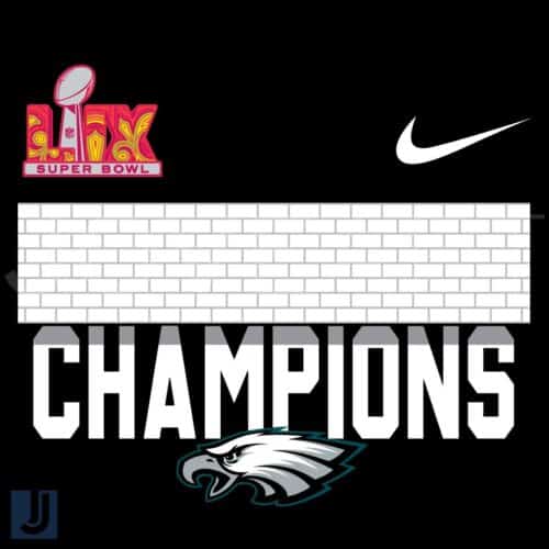 Philadelphia Eagles Super Bowl LIX Champions Logo SVG