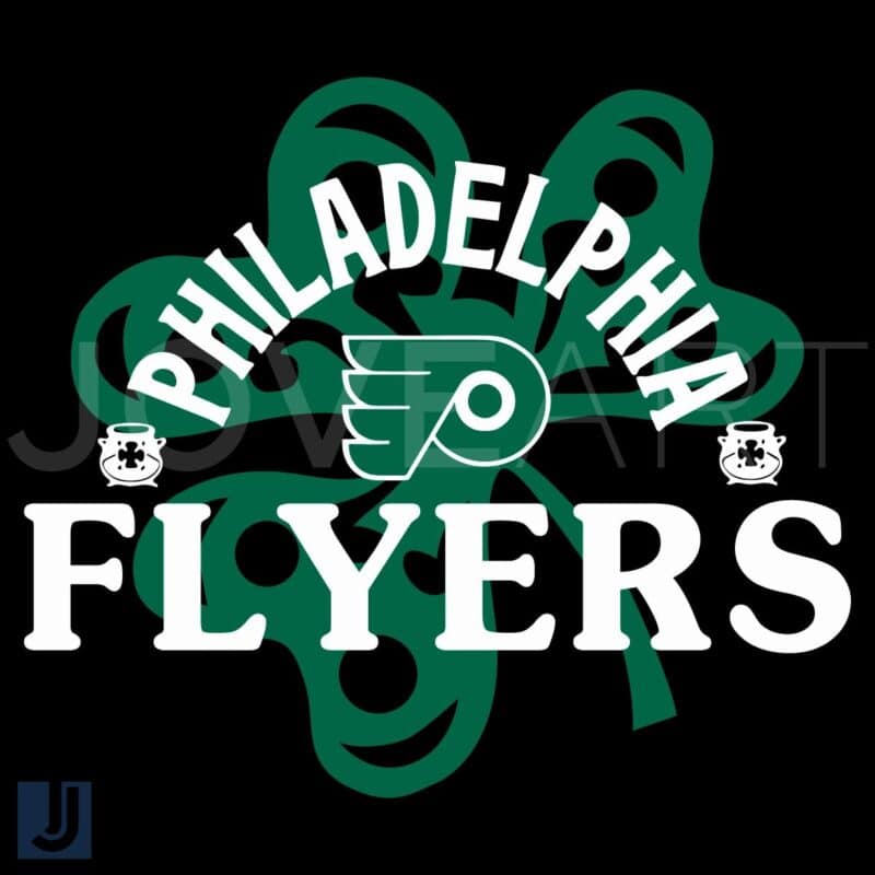 Philadelphia Flyers St Patricks Day Shamrock SVG PNG