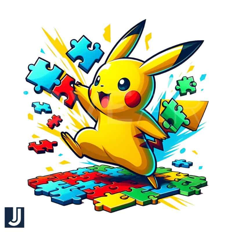 Pikachu Pokemon Autism Awareness Cartoon Png