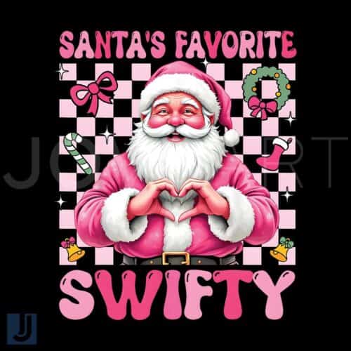 Pink Santas Favorite Swiftie Christmas Taylor Swift Png