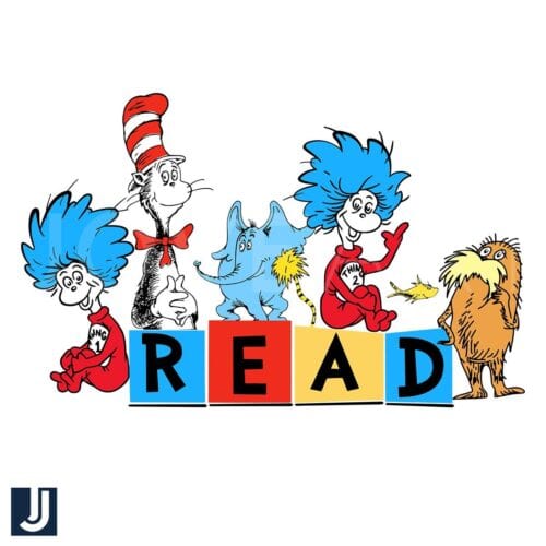 Retro Dr Seuss Characters SVG for Classic Storybook Fans