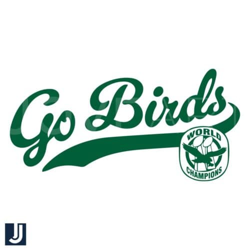 Retro Go Birds Champions Super Bowl Ring SVG Design