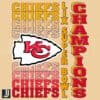 Retro Kansas City Chiefs LIX Super Bowl Champs Gradient SVG