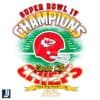 Retro Kansas City Chiefs Super Bowl IV Champions PNG Design