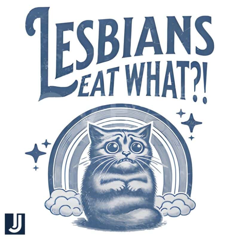 Retro Lesbians Eat What Terrifies a Cat PNG