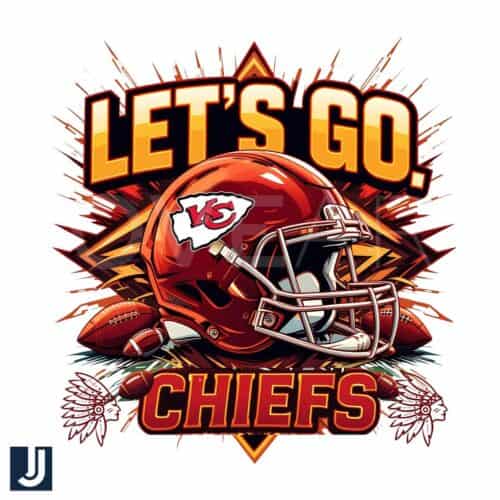 Retro Lets Go Chiefs Kansas City Football Helmet SVGPNG