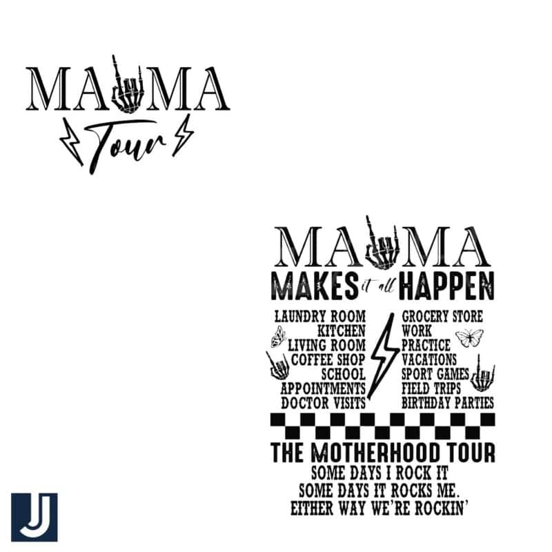 Retro Mama Runs the Show The Motherhood Tour SVG