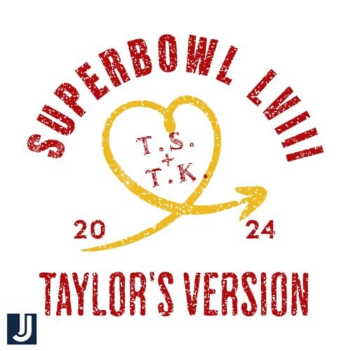 Retro Super Bowl LVIII Football SVG Taylors Version 2024