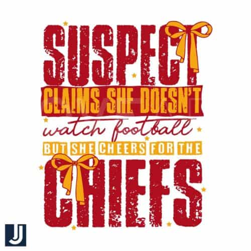 Retro Vintage Chiefs Fan Suspect SVG Funny Game Day Design