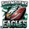 Retro Vintage Eagles Football Champions Super Bowl 2025 PNG