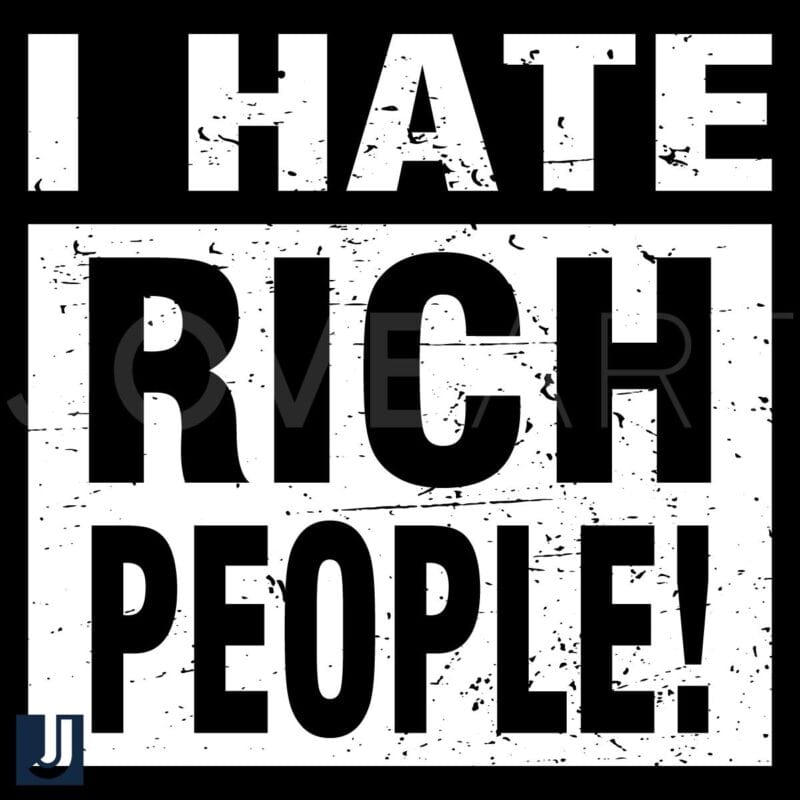 Retro Vintage I Hate Rich People SVG Design