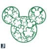 Saint Patricks Day Mickey Head SVG with Green Clover