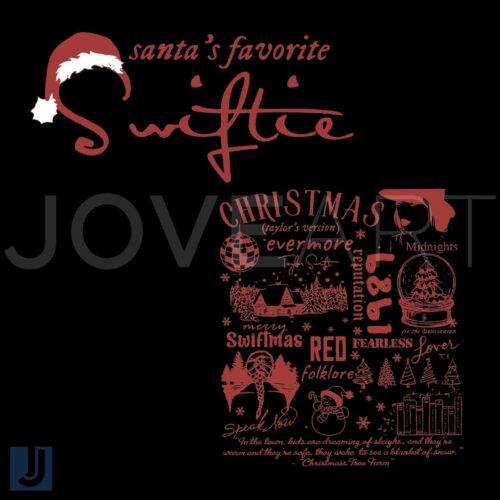 Santas Favorite Swiftie Christmas SVG Design