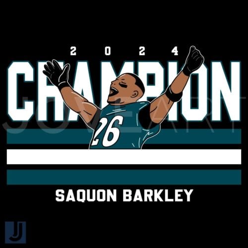 Saquon Barkley Eagles Super Bowl 2024 Champions SVG