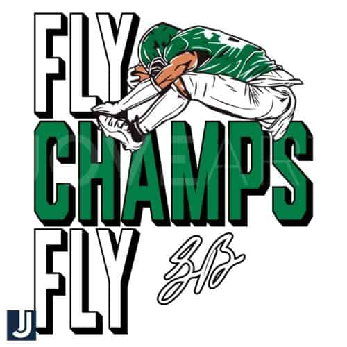 Saquon Barkley Fly Champs Fly SVG Eagles Pride Design