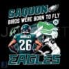Saquon Birds Soar High Born to Fly 26 Eagles PNG