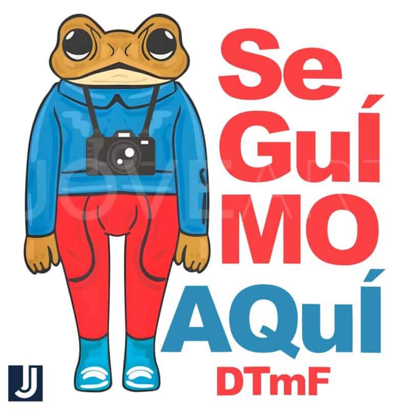 Seguimo Aquí DTMF Frog Bad Bunny PNG Download