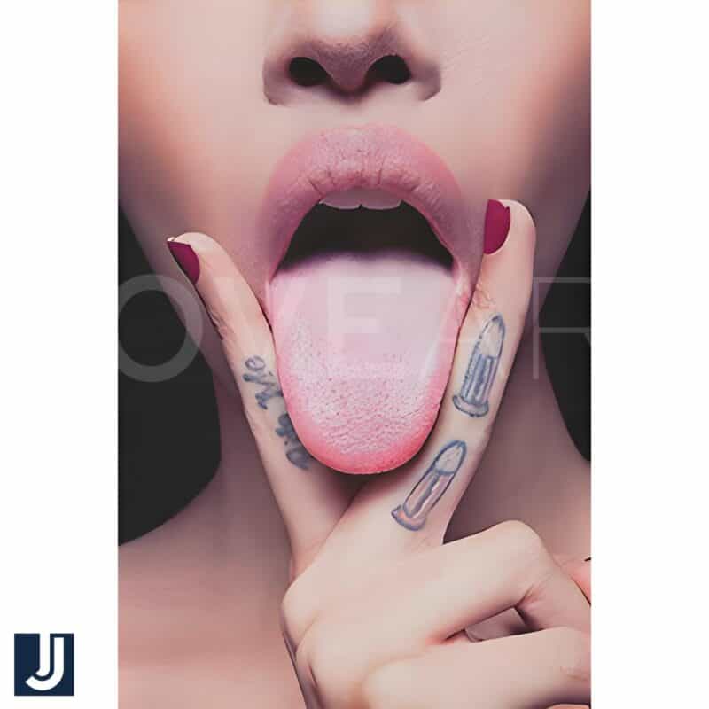 Sexy Girl Lips with Attitude Funny PNG Design