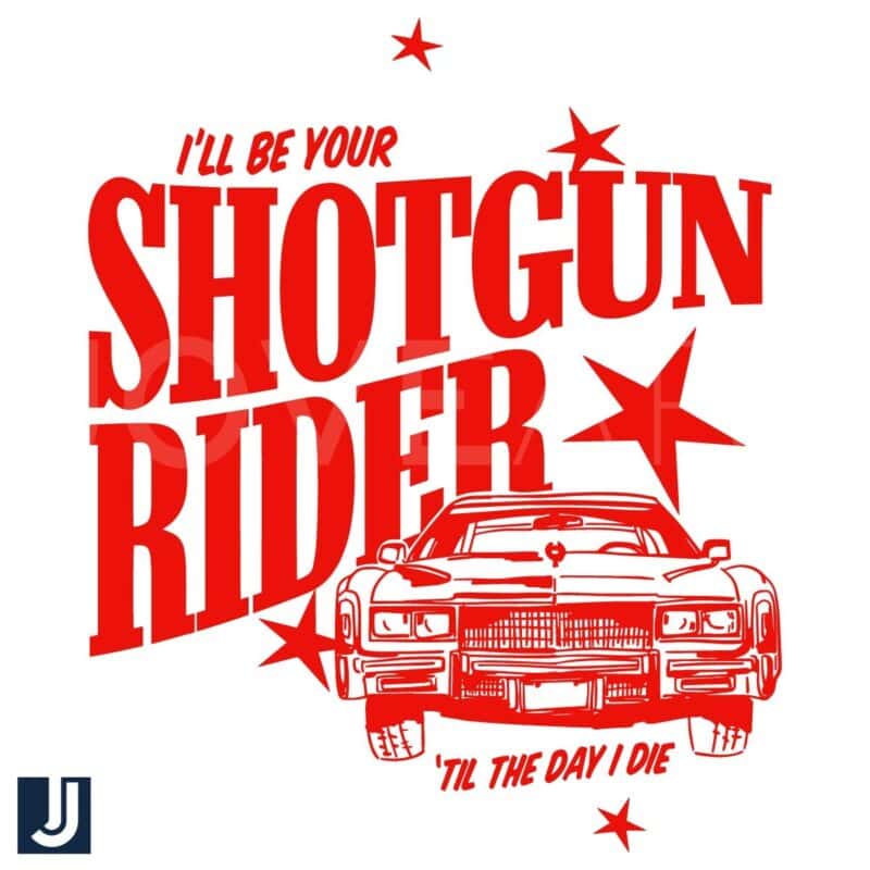 Shotgun Rider Til I Die Cowboy Carter SVG Design