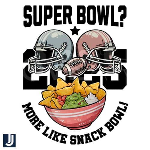 Snack Bowl Vibes Super Bowl 2025 SVG Magic