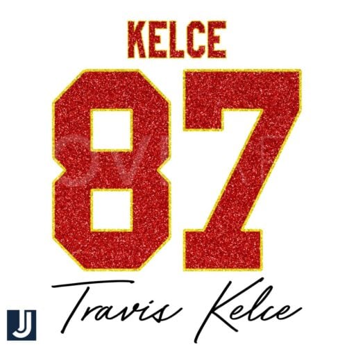 Sparkle Travis Kelce Kansas City Chiefs 87 PNG