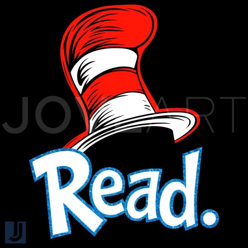 Sparkly Dr Seuss Hat PNG for Reading Fun