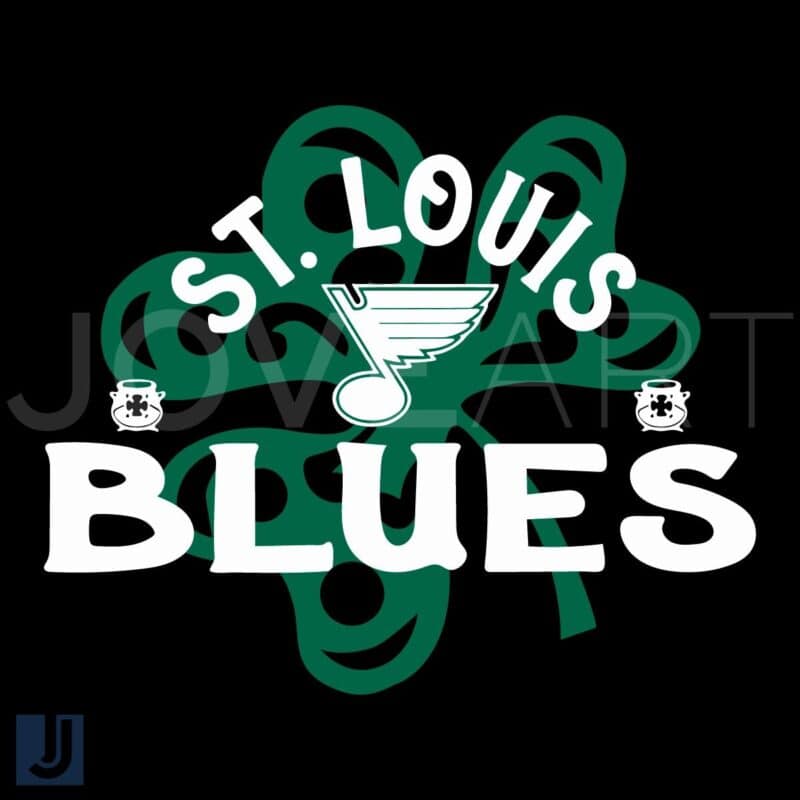 St Louis Blues St Patricks Day Shamrock SVG Richmond Style