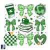 St Patricks Day Coquette Teacher PNG Design